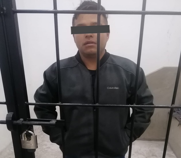 Detiene Policía de Chiautempan a sujeto por violencia intrafamiliar