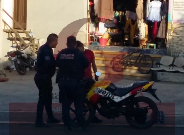 Aseguran en Zacatelco motoneta con reporte de robo