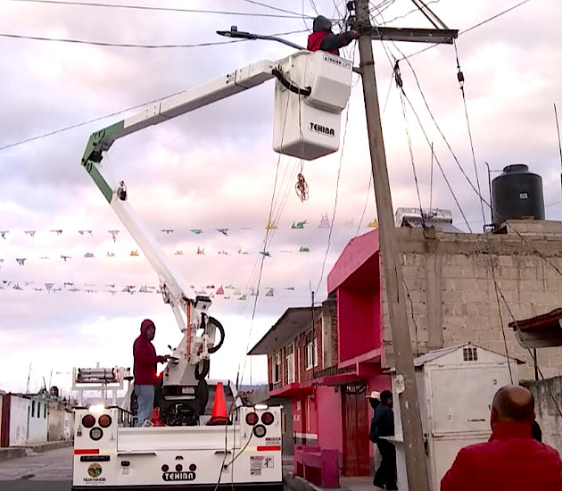 Brinda personal de Servicios Públicos de Huamantla atención inmediata tras corte de luz