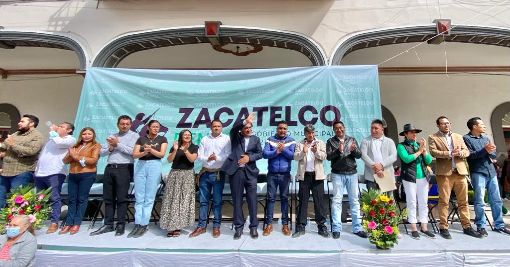 Reconoce alcalde Hildeberto Pérez participación de comunidad escolar de Zacatelco, en conmemoración