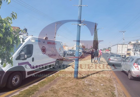 Muere un hombre de la tercera edad atropellado sobre la Vía Corta Santa Ana-Puebla, en San Pablo del Monte