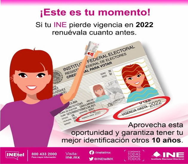 En diciembre, más de 23 mil credenciales para votar terminación 2022 caducarán: INE Tlaxcala