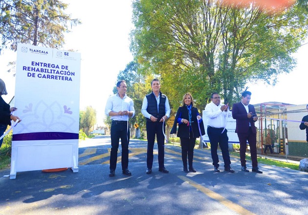 Entregó gobernadora Lorena Cuéllar obra pública en los municipios de Tetlatlahuca y Zacatelco