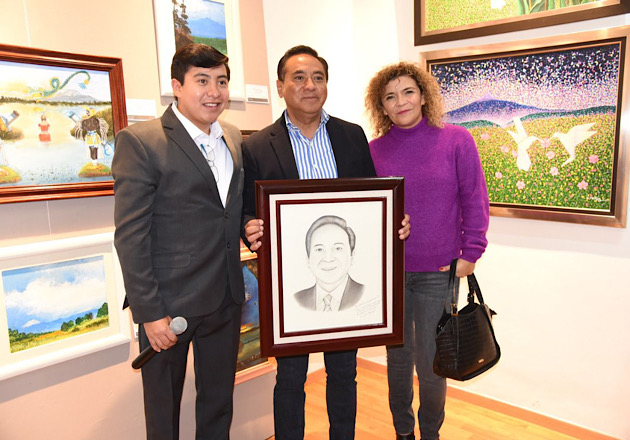 Se exhibe 'Un jardín en el Palacio', exposición pictórica en la galería Municipal Desiderio Hernández Xochitiotzin