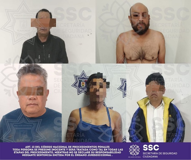 Detienen a cinco por lesiones, amenazas y alteración del orden público