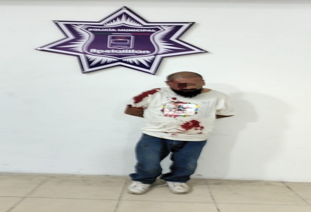 Efectivos de Apetatitlán aseguran a masculino por tentativa de robo