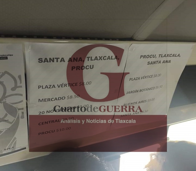 Denuncian usuarios abusos de líneas de transporte público, tras aumento al pasaje