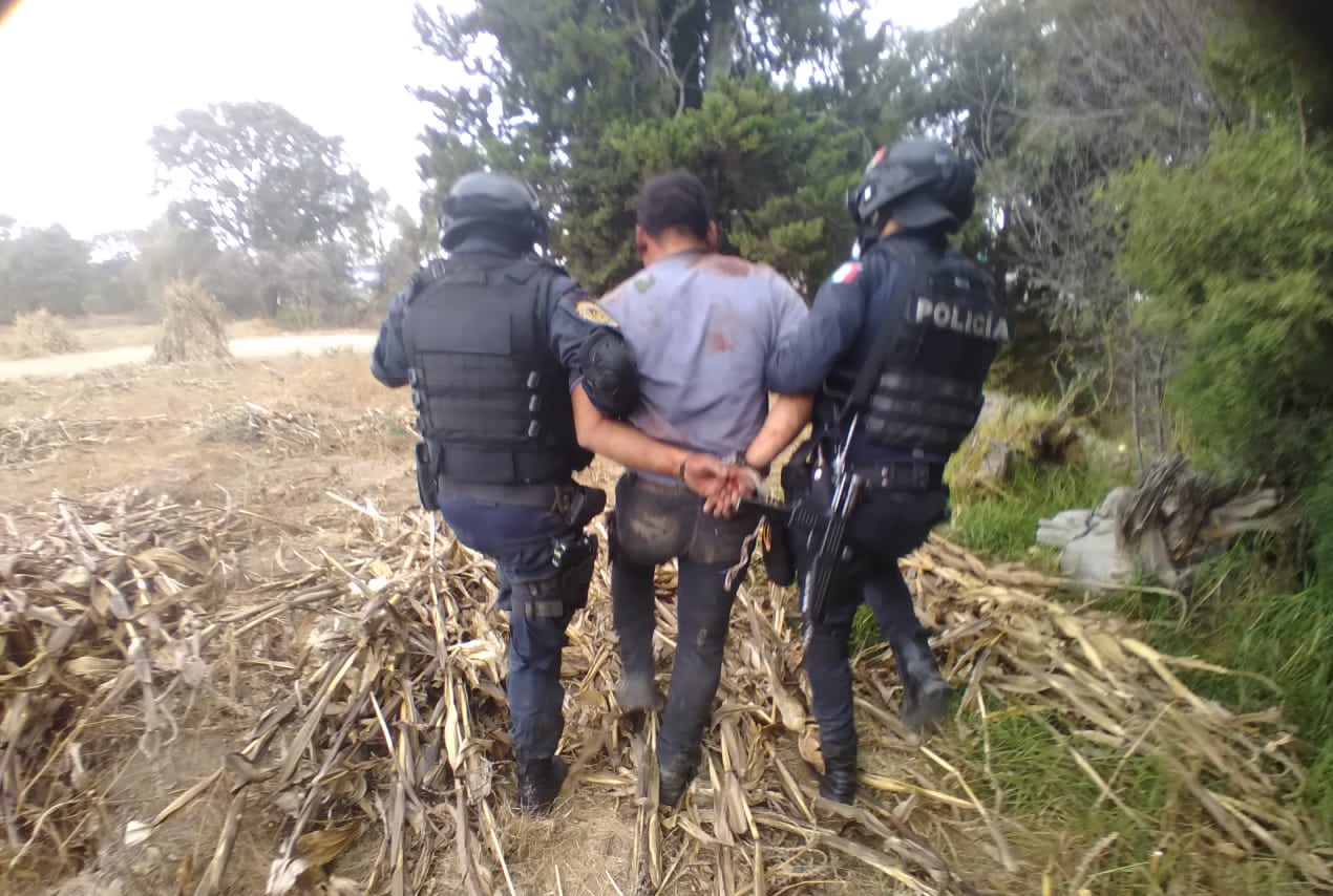 Detiene Policía de Chiautempan a presunto agresor de adulto mayor en Tlalcuapan