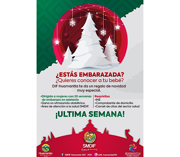 Ofrece DIF Huamantla ultrasonidos obstétricos gratuitos