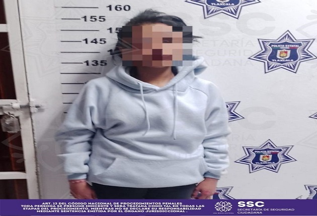 Detienen a presunta responsable de robo a comercio en Apizaco