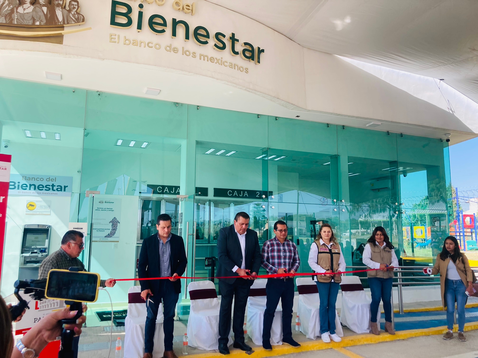 Autoridades inauguraron el Banco del Bienestar en el municipio de Papalotla