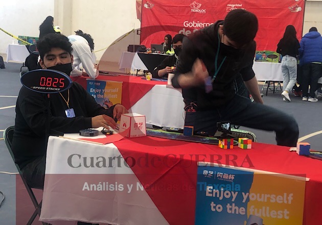Concluye con éxito el Cubing Tlaxcala 2023; puso a prueba concentración mental y destreza