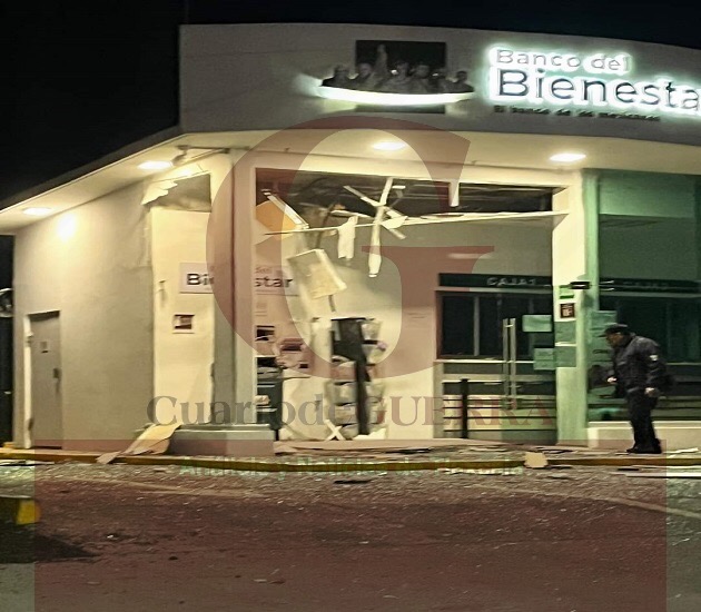 Detonan artefacto explosivo al interior del Banco Bienestar, en Santa Anita Huiloac