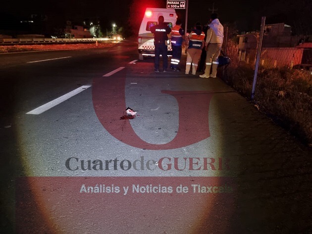 Atropellan a un hombre en Totolac