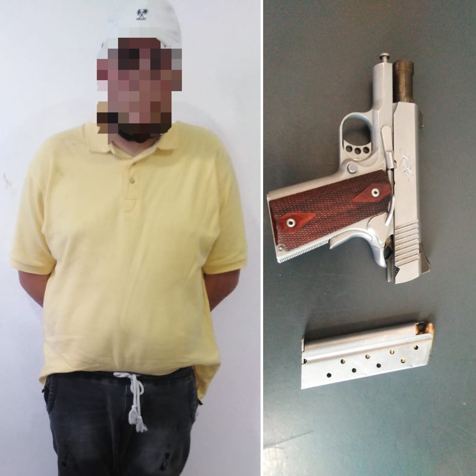 Detiene Policía de Apizaco a masculino por la portación ilegal de arma de fuego