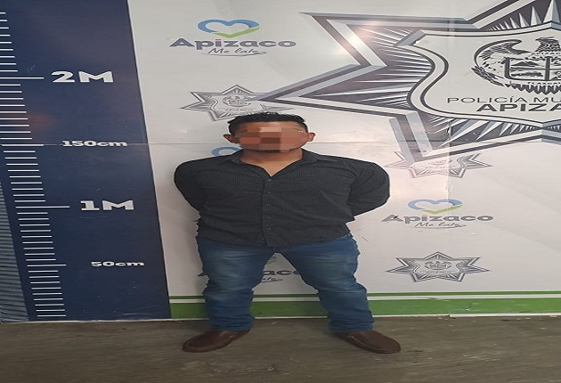 Asegura Policía de Apizaco a sujeto por robo con lujo de violencia