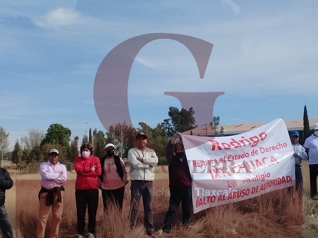 Piden vecinos de Teolocholco frenar construcción de cuartel de la Guardia Nacional; 'el predio está en litigio', dicen