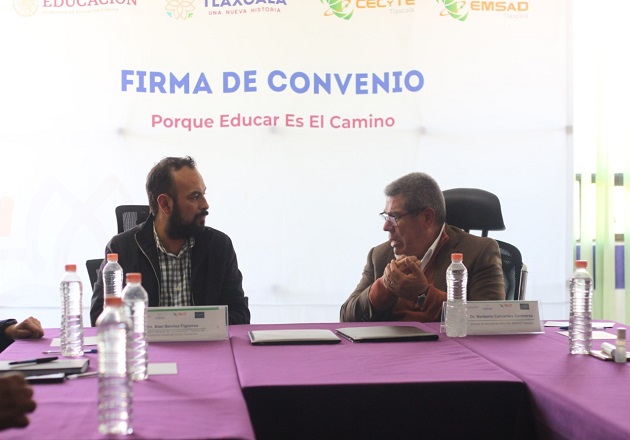 La Colmena y CECyTE-EMSaD de Tlaxcala firman carta de colaboración para trabajar en conjunto