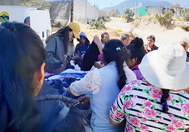 Llega campaña de donación ‘Huamantla sin frío’ al Pueblo de Los Pilares