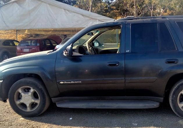 A disposición de PGJE camioneta con reporte de robo