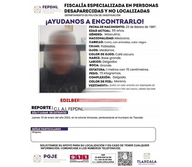 Cuerpo calcinado localizado en Nativitas corresponde a un masculino; había sido reportado como desaparecido
