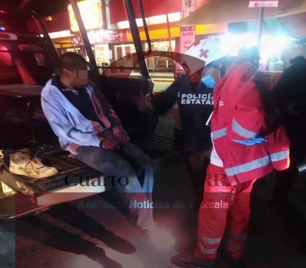 Pobladores golpean a posible ladrón en Teolocholco