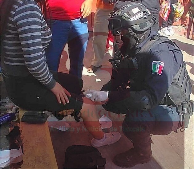 Balean a mujer para asaltarla, en Chiautempan
