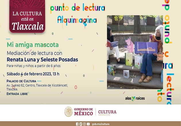Vuelven actividades del Punto de lectura ‘Alquimagina’ de Alas y Raíces al Palacio de Cultura, en Tlaxcala