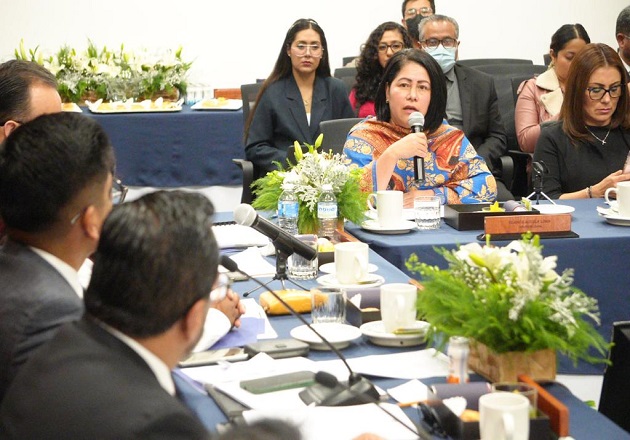 Plantea diputada Blanca Águila a titular de la SSC viabilidad del Mando Único Policial en Tlaxcala