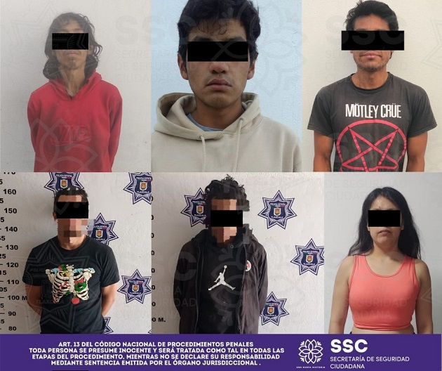 Seis personas detenidas por alterar el orden público