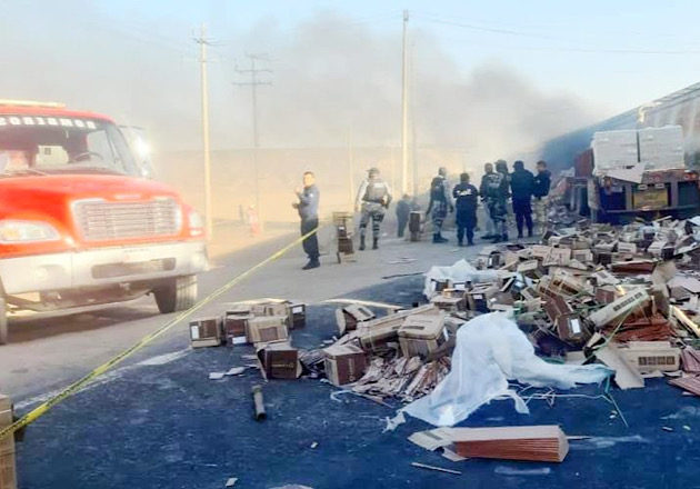 Apoya Dirección de Seguridad Pública de Huamantla en accidente en la carretera a Xalpatlahuaya