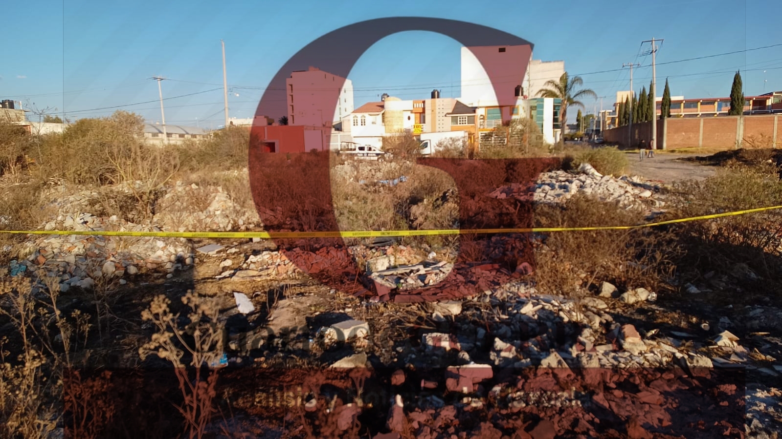 Calcinado hallan el cuerpo de una persona, en terrenos baldíos de Apizaco