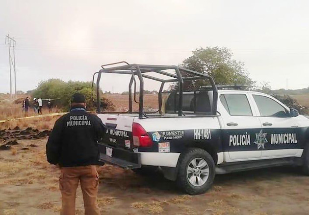 Atiende Seguridad Pública de Huamantla reporte de osamenta en terrenos de labor