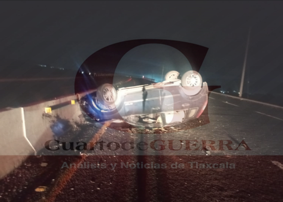 Muere hombre en Hospital de Huamantla tras volcar y salir eyectado