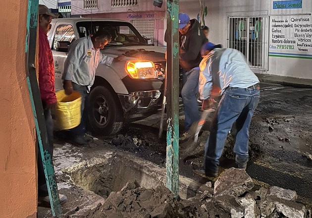 Trabaja Capamh las 24 horas del día para atender los reportes de fugas de agua