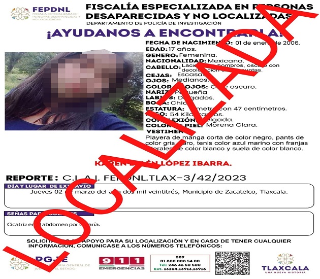 En trabajo coordinado localizan a menores de edad: PGJE