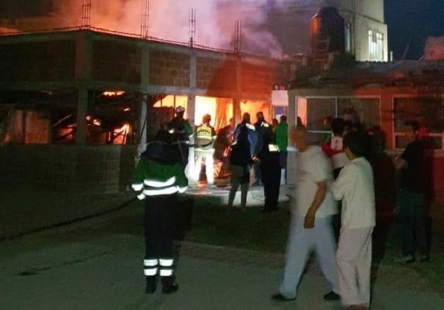 Sofoca personal de seguridad de Huamantla conato de incendio en la cabecera municipal