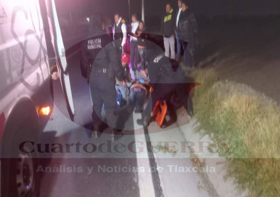 En Papalotla, mujer es atropellada