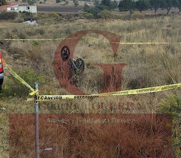 En Calpulalpan, hombre muere tras accidente de motocicleta
