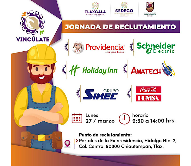 Invita Ayuntamiento de Chiautempan a jornada de reclutamiento