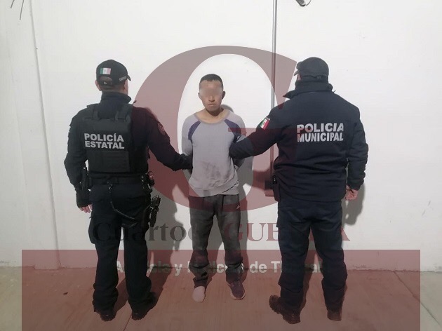 Policía de Papalotla impide linchamiento de presunto ladrón