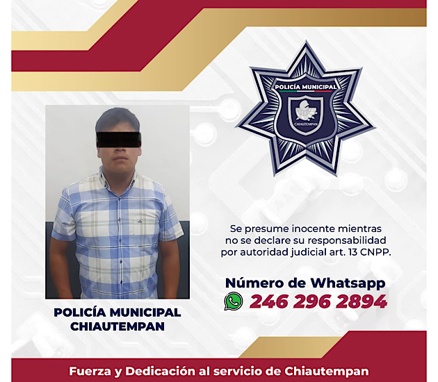 Frustra Policía de Chiautempan intento de asalto