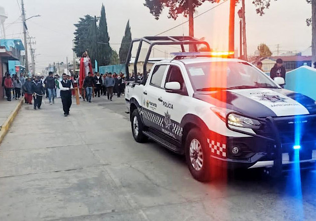 Resguarda Policía de Huamantla actos religiosos en la cabecera y las 39 comunidades