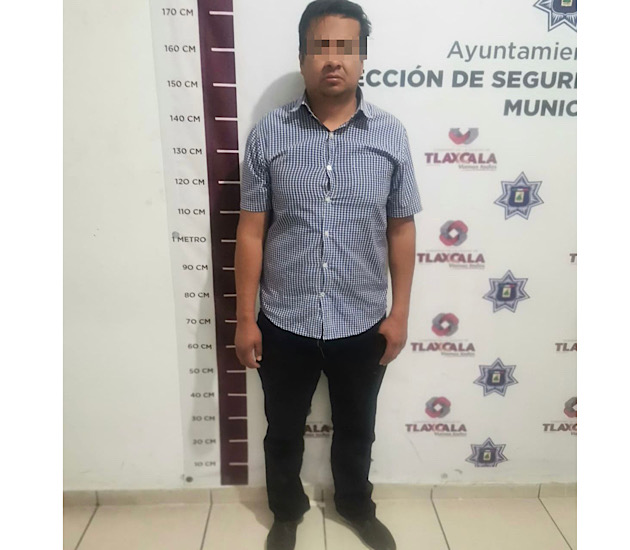 Detiene Policía de Tlaxcala a un individuo por transgredir medidas de protección