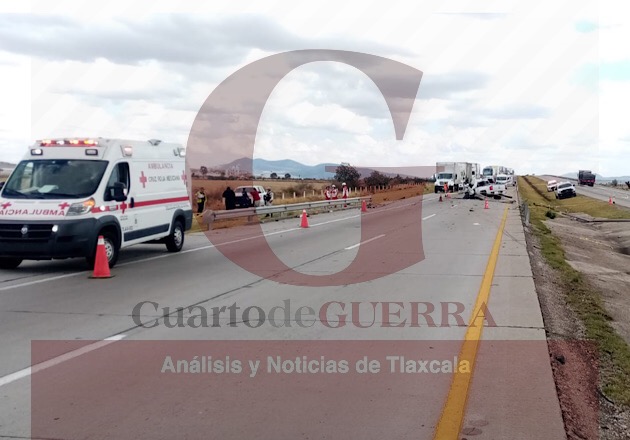Fuerte choque de camionetas deja a una persona sin vida, en el Arco Norte