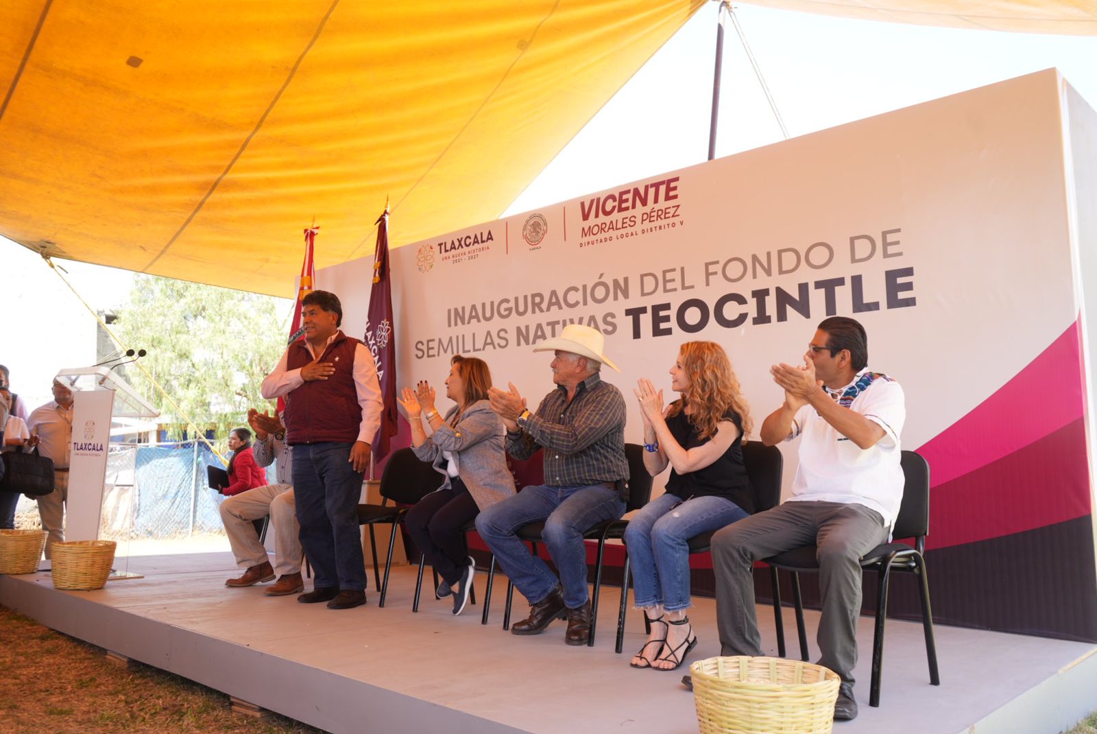 Diputado Vicente Morales Pérez inauguró el Fondo de semillas nativas  'Teocintle' en Hueyotlipan