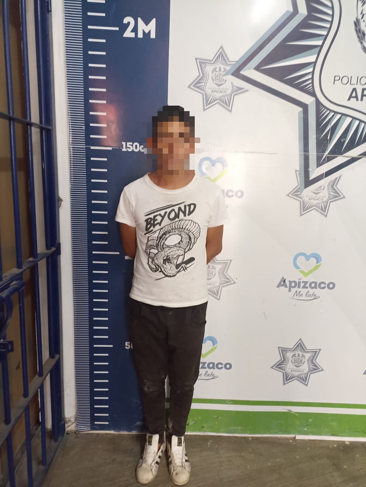 Asegura Policía Municipal de Apizaco a un sujeto por portación ilegal de arma de fuego