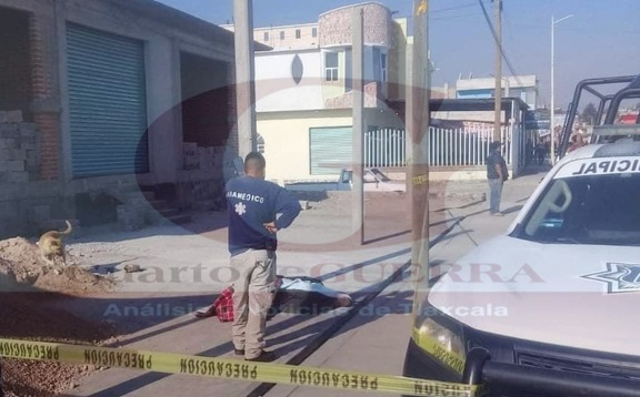 Muere adulto mayor  en la vía pública de Santa Justina Ecatepec, Ixtacuixtla