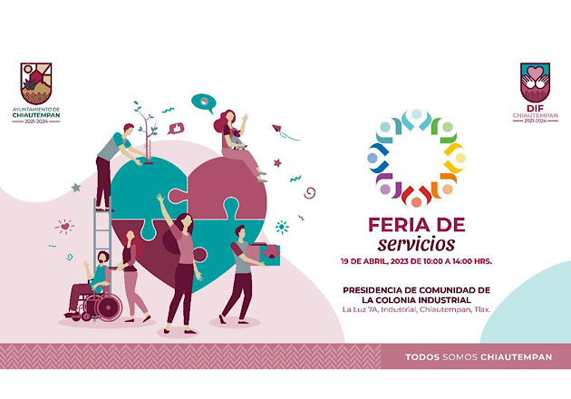 Anuncia SMDIF Chiautempan 'Feria de Servicios Municipales’ en colonia Industrial