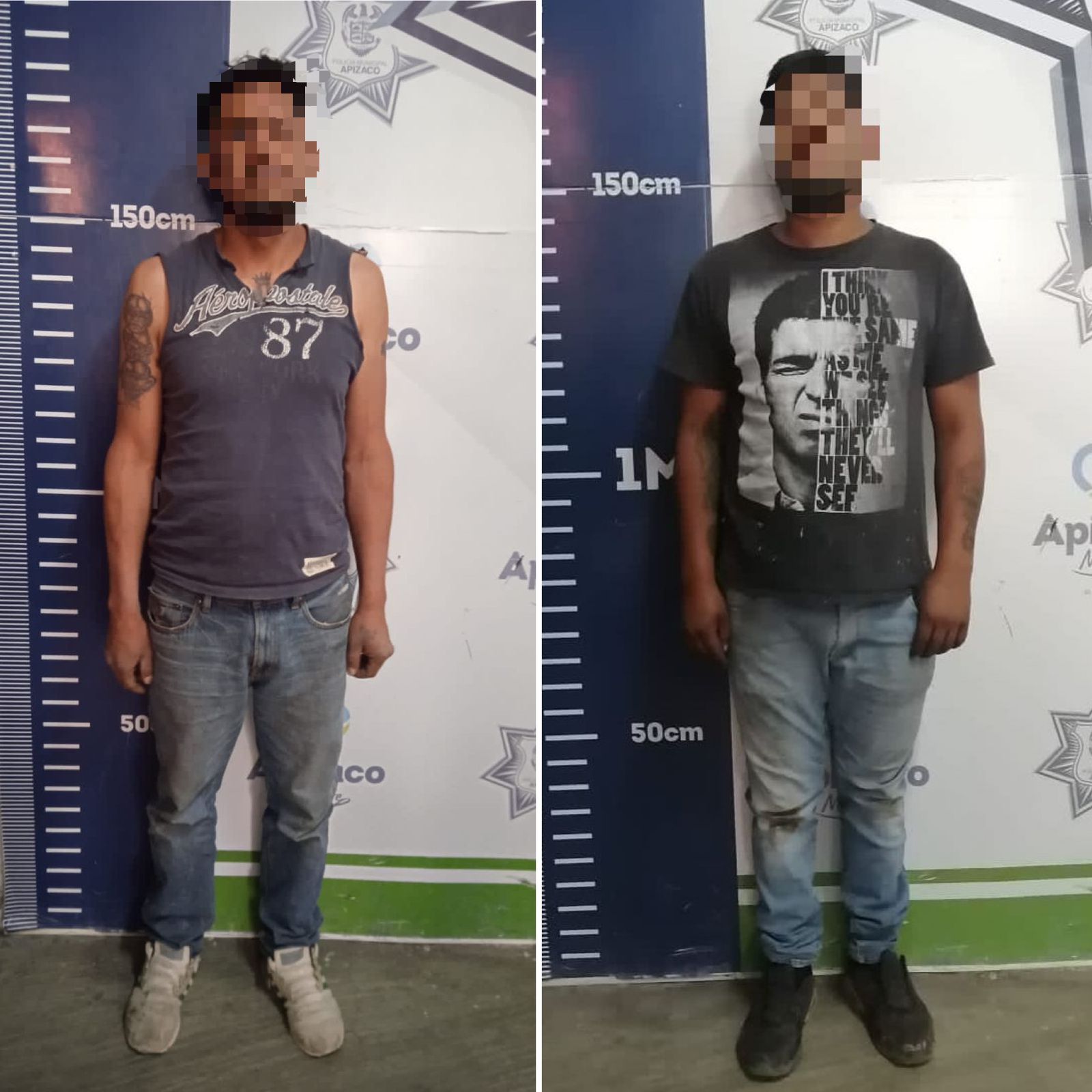 Detiene Policía Municipal de Apizaco a presuntos asaltantes de banco